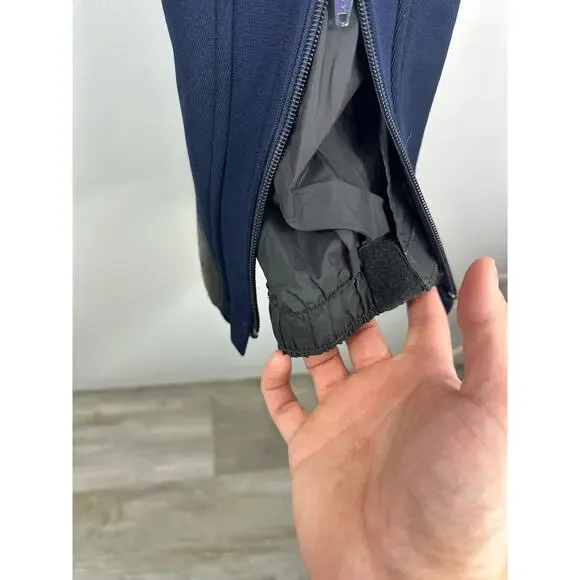 Vintage Roffe Skiwear Softshell Ski Pants Padded Navy Blue Size 32 Waist - Picture 13 of 13
